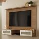Painel com Suporte para TV até 72 Polegadas 2 Portas Multimóveis CR45319 Cinamomo/Off White