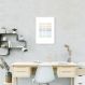 Quadro Trust the Process Colors 60x43 Filete Branco