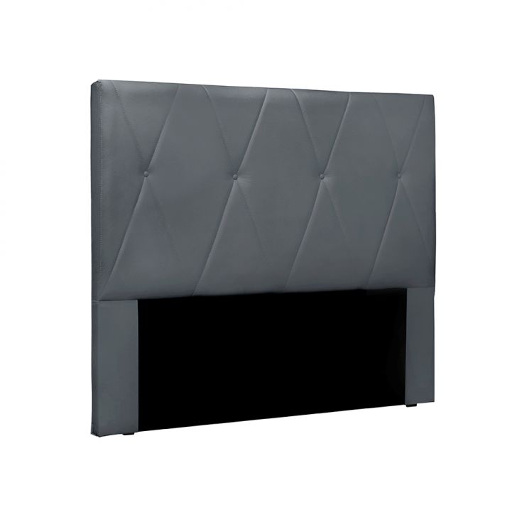 Cabeceira Queen Aquilla Veludo Cinza