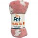 Manta Pet Microfibra 100% Poliéster 70x100cm Cachorrinho Rosa