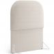 Cabeceira Cama Box 100cm Orgânica Lanna W01 Bouclê Creme - Lyam Decor