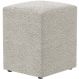 Puff Quadrado Decorativo Sala De Estar L02 Bouclê Creme - Lyam Decor