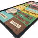 Quadro Metal Efeito Colagem Home Preto Retangular 79x40x2cm