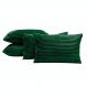 Kit 04 Almofadas Cheias Velvet Bariloche Manta Flannel 60cm x 30cm - Esmeralda