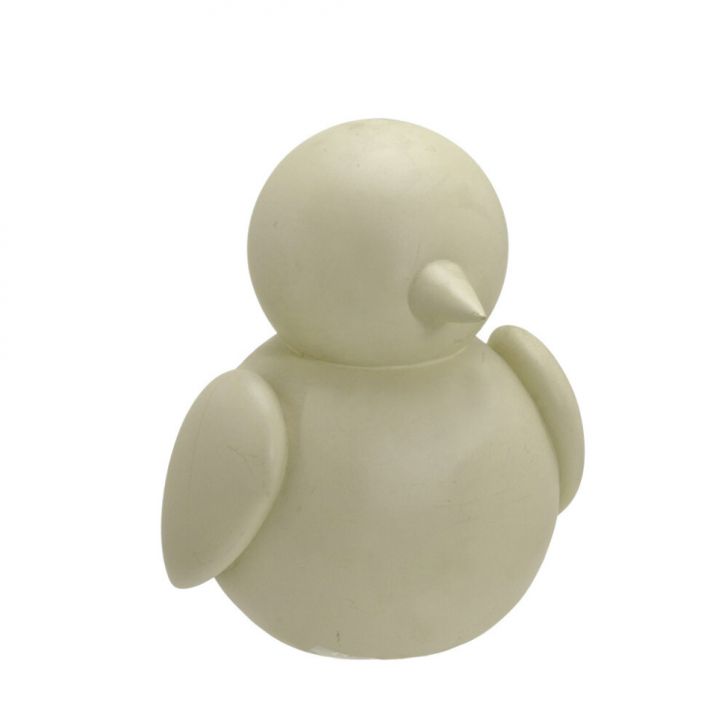 Escultura Decorativa Espressione Pássaro Bege 16 cm
