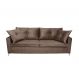 Sofá 3 Lugares Viena 230 cm Soft Marrom Médio