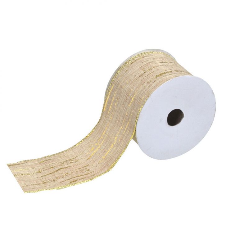 Fita Natalina Espressione Natural Dourada