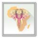 Quadro Decorativo - Elefante - 50cm x 50cm - 031qnscb