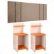Jogo Quarto 2 Mesas Organizadora Fantasy Off White/Cinamomo Prateleira Nicho Cabeceira Luana Suspensa Cama Box Queen Size 1,60 Bege Suede - Lojas RPM