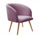 Poltrona Decorativa Atenas - Veludo Roxo