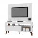 Home Rack Bancada e Painel Tv Até 55 Dinamarca Branco - Art In Moveis