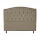 Cabeceira Casal King 195cm Para Cama Box Diana Suede Capuccino - Dellas Store