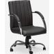 Cadeira Giratória Escritório Work Preta Relax Base Cromada c/ Rodizio - 100% Nacional