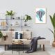 Quadro Bubble Elefante 100x70 Caixa Marfim