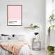 Quadro Color Card Rose Quartz 43x30 Caixa Marrom
