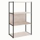 Estante Shelf Carvalho Berlin e Preta 105 cm