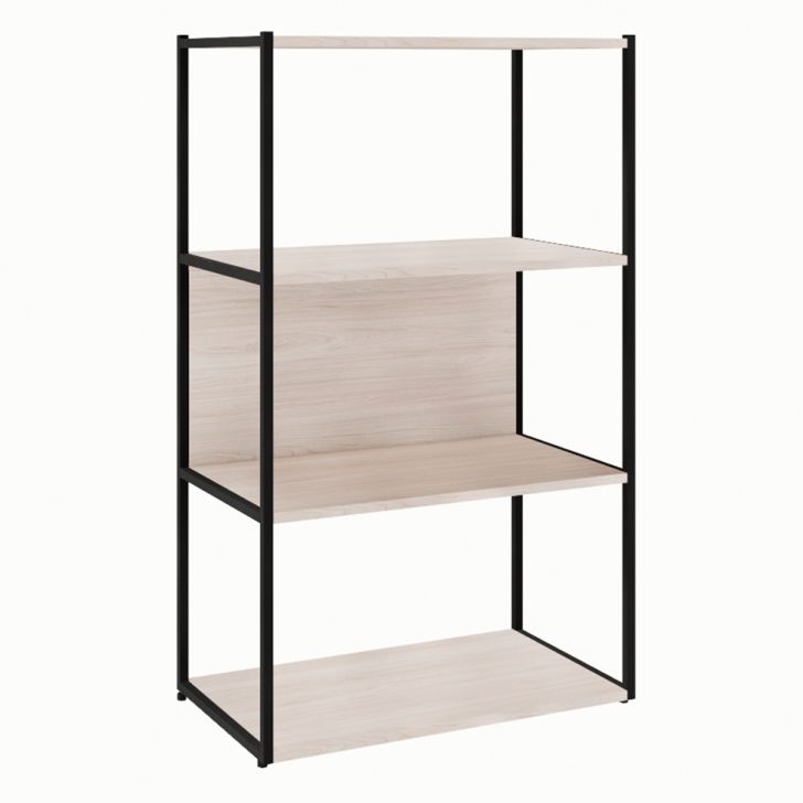 Estante Shelf Carvalho Berlin e Preta 105 cm