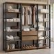 Guarda-Roupa Closet Modulado Valencia 2 Gavetas 188cm Rustic/Preto Madesa 01