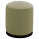 Puff Puf Para Sala Base Metal Preto Saien Linho SL 75 Peer