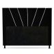 Cabeceira Cama Box Solteiro Dallas 90cm Suede Preto - Desk Design
