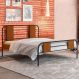 Cama Iron Casal Vintage Preto Canela