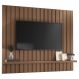 Painel Para TV 60 Pol Ripado 160cm Conect B01 Castanho - Lyam Decor