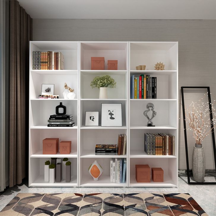 Conjunto com 3 Estantes Multy Branco