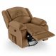 Poltrona do Papai Reclinável Pietra Glider Giratória USB FH9 PU Caramelo - Mpozenato