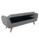 Recamier Bau Italia 1,20m Suede Cinza - Inova Decor