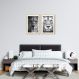 Quadro Leão e Leoa 142x100 2-100x70 Caixa Marfim