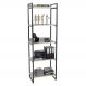 Estante Livreiro Multiuso Prisma Estilo Industrial 60cm 5 Prateleiras C08 Snow - Mpozenato