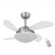 Ventilador Volare Fly Mini Branco 220V e Controle Remoto