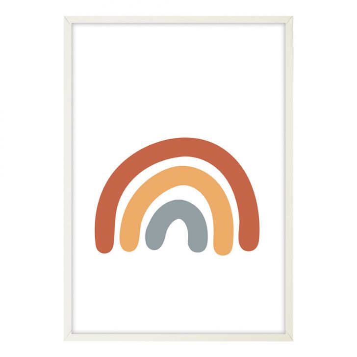 Quadro Infantil Rainbown sem Vidro Colorido 20x30 cm