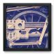 Quadro Decorativo - Trem - 33cm x 33cm - 062qndbp