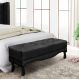 Recamier Vicenza Suede Preto 160 cm