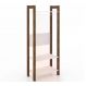 Guarda Roupa Modulado Closet AZ1029 Branco Nogal Tecno Mobili
