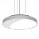 Lustre Pendente Redondo 7652 3 Lâmpadas E27 Prata