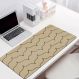 Tapete Protetor de Mesa MousePad em PVC Ecológico 70x35cm Clean Bege