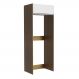 Porta Geladeira 1 Porta Basculante Rustic/Branco Glamy Madesa