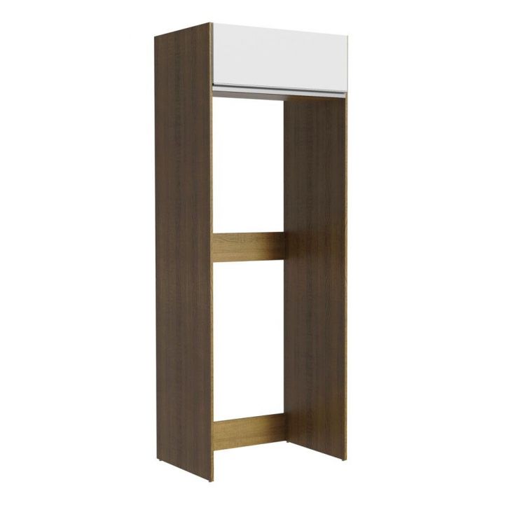 Porta Geladeira 1 Porta Basculante Rustic/Branco Glamy Madesa