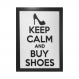 Quadro Decorativo ''Buy Shoes'' 40x30 com Base - D'Rossi