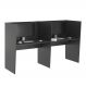 Guiche de Trabalho 2 Lugares Grecia Preto Onix