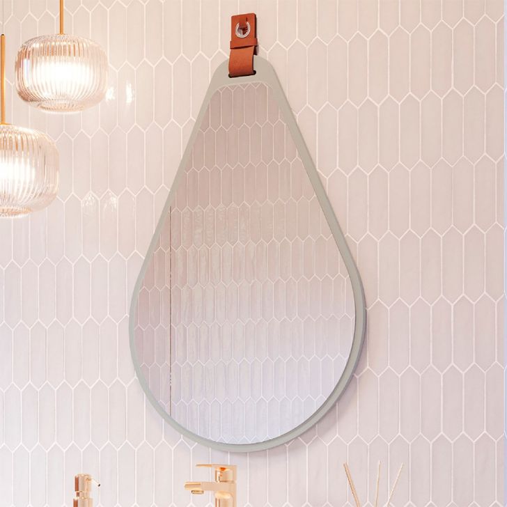 Espelho Decorativo Gota 50x76cm Pistache