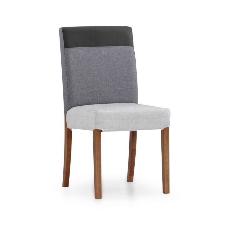 Cadeira Amaya Linho Cru e Cinza