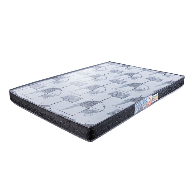 Colchão Casal De Espuma D20 Astra (12x138x188) Preto E Cinza