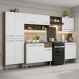 Armário de Cozinha Completa 293cm Rustic/Branco Emilly Madesa 02