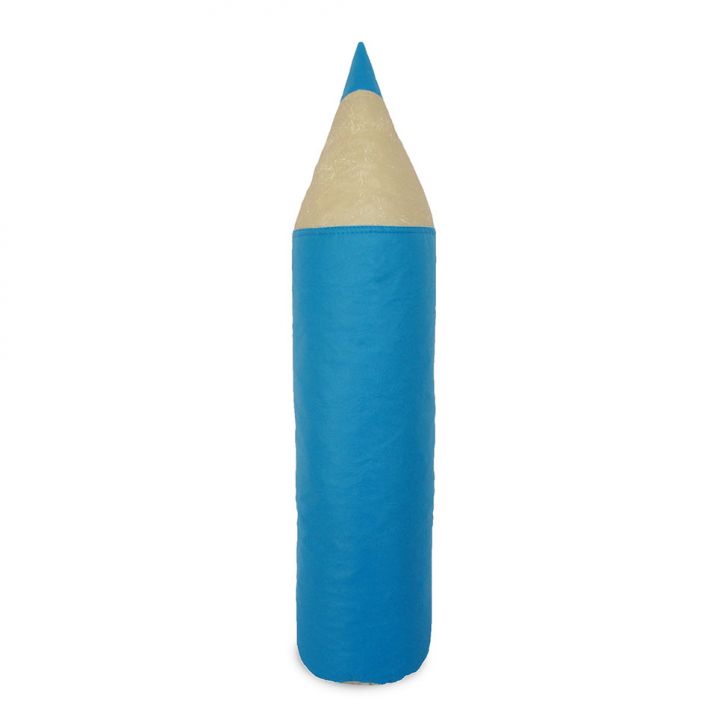 Puff Infantil Lápis Em Azul Turquesa