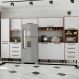 Cozinha Compacta Evolution 8 PT 8 GV Branco e Tannat