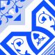 Adesivo De Azulejo Haus For Fun Moderno 06 Azul 15X15