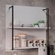 Painel Organizador com Solesi 2 Prateleiras Branco G96 - Gran Belo